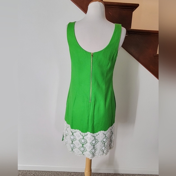 Lilly Pulitzer Jubilee Lace Sheath Dress Size 4 Green - Picture 7 of 7